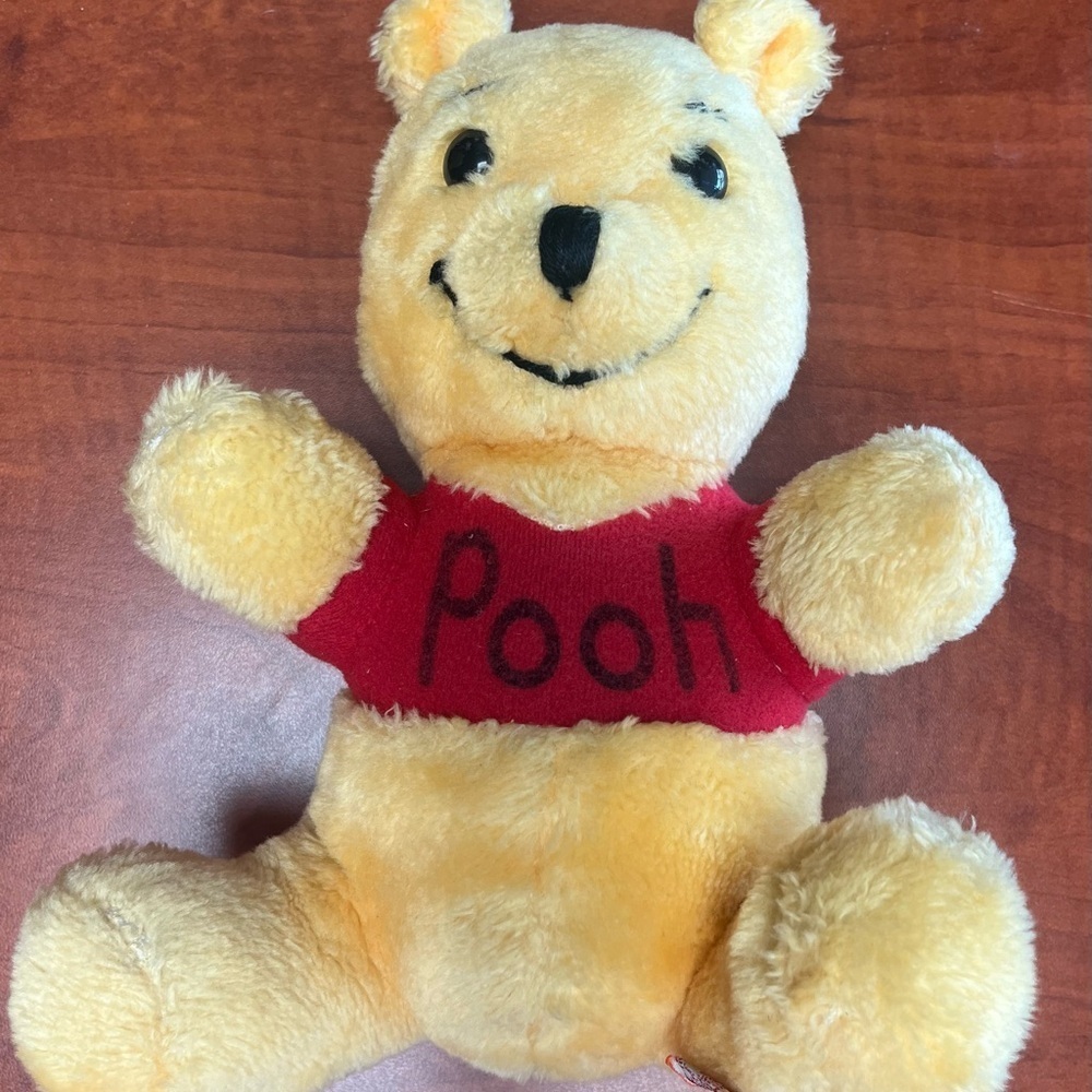 Vintage 1970's Disney Winnie The Pooh 10" Plush ~ Rare Name in Black. - Picture 2 of 5